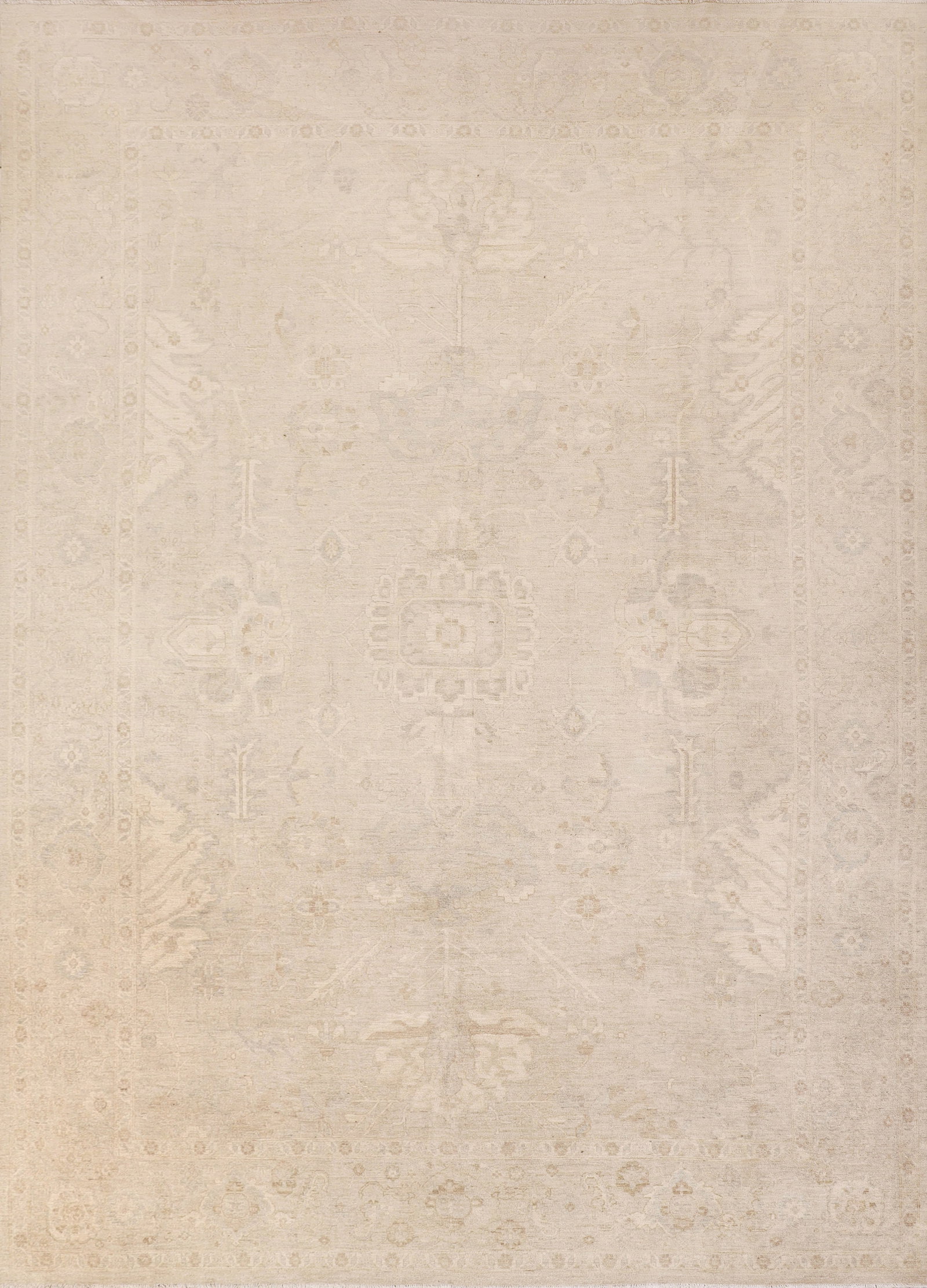 Handcrafted 13.9 x 9.11 Chobi Peshawar Rug in Pastel Ghazni Wool: Handcrafted 13.9 x 9.11 Chobi Peshawar Rug in Pastel Ghazni Wool Free continental US Shipping Transform your living space with this exquisite 13.9 x 9.11 Chobi Peshawar Rug, handwoven in Pakistan from