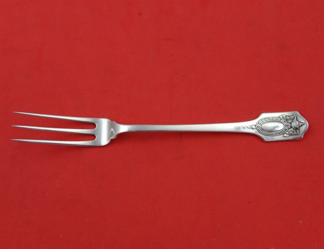 Shreve Adam Sterling Silver Lemon Fork 5 1/8 Inch Serving Fork: Shreve Adam Sterling Silver Lemon Fork 5 1/8 Inch Serving Fork This exquisite serving fork from the Adam pattern by Shreve is crafted from high-quality sterling silver. Measuring 5 1/8 inches, it is i