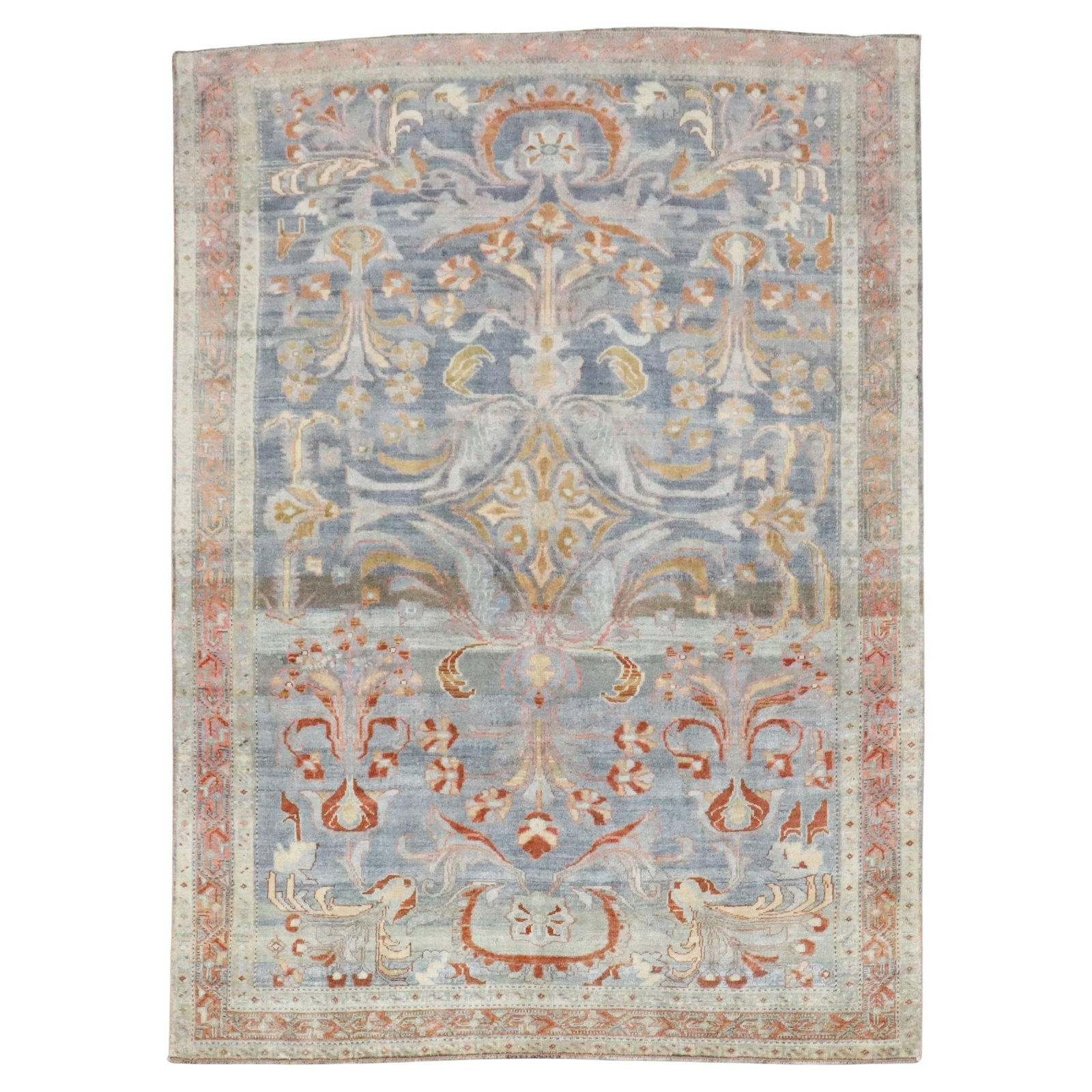 Antique Persian Malayer Rug 58 x 78 Hand-Knotted Wool Iran: Antique Persian Malayer Rug 58 x 78 Hand-Knotted Wool Iran Enhance your space with this exquisite early 20th-century Persian Malayer rug, meticulously hand-knotted from high-quality wool. This elegant