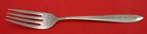 Lunt Sterling Silver Salad Fork Spring Serenade 6.75 Inch: Lunt Sterling Silver Salad Fork Spring Serenade 6.75 Inch This exquisite salad fork from Lunt features the elegant Spring Serenade pattern, crafted in high-quality sterling silver. Measuring 6 3/4 inc