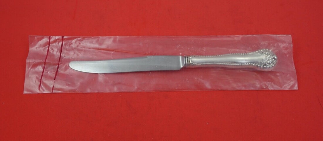 Gorham Lancaster Sterling Silver Dinner Knife 9 5/8" Heirloom: Gorham Lancaster Sterling Silver Dinner Knife 9 5/8" Heirloom This exquisite dinner knife features the Lancaster pattern by Gorham, crafted from fine sterling silver. The knife boasts a hollow handle
