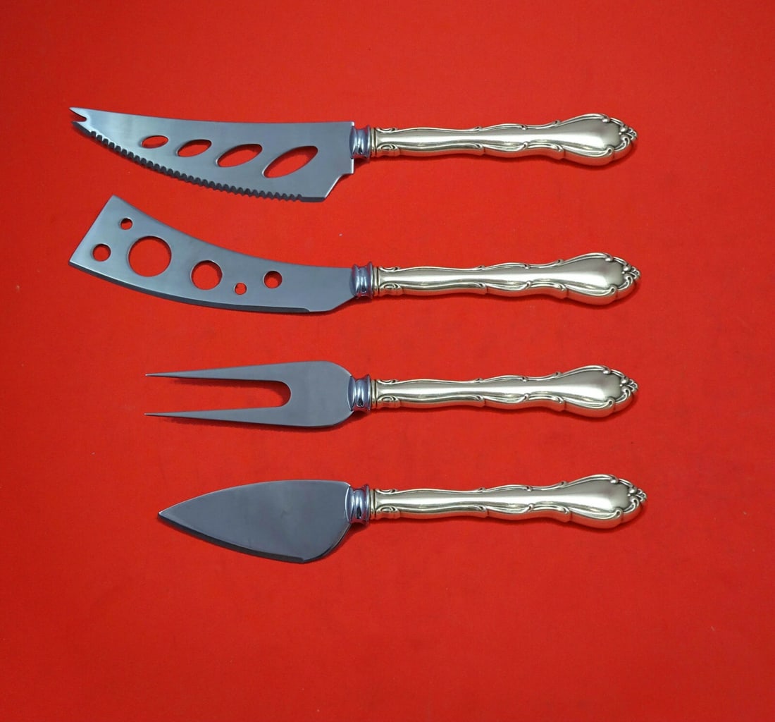 Towle Fontana Sterling Silver 4-Piece Charcuterie Hostess Set: Towle Fontana Sterling Silver 4-Piece Charcuterie Hostess Set This exquisite Fontana by Towle Sterling Silver Deluxe Charcuterie Set is a custom-made 4-piece hostess set featuring elegant sterling sil