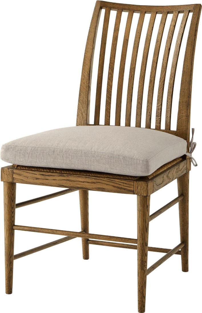 Theodore Alexander Nova Dining Side Chair Solid Wood VCF1742 Finish: Theodore Alexander Nova Dining Side Chair Solid Wood VCF1742 Finish Elevate your dining experience with this stylish dining chair from Theodore Alexander's Nova collection. Crafted from solid wood, th