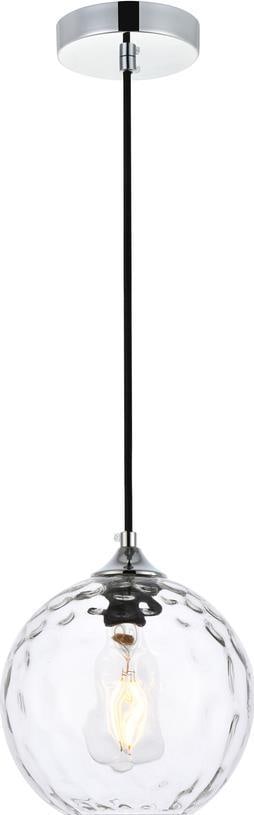 Elegant Lighting Chrome Pendant Light Cashel Collection 8.80H for Kitchens Entryways: Elegant Lighting Chrome Pendant Light Cashel Collection 8.80H for Kitchens Entryways Illuminate your space with this elegant chrome pendant light, perfect for kitchens and entryways. Designed in a tra