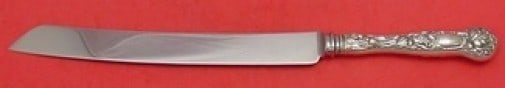 Alvin Bridal Rose Sterling Silver Bread Knife Vintage: Alvin Bridal Rose Sterling Silver Bread Knife Vintage This exquisite bread knife features the classic Bridal Rose pattern by Alvin, a beautiful example of early 20th-century craftsmanship. Made from s