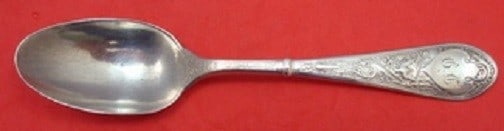 Gorham Raphael Sterling Silver 6 Inch Teaspoon Antique Flatware: Gorham Raphael Sterling Silver 6 Inch Teaspoon Antique Flatware This exquisite 6" teaspoon is crafted in sterling silver and features the elegant Raphael pattern by Gorham, dating back to the late 19t