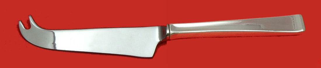 Gorham Theme Sterling Silver Cheese Knife Custom Made 8 1/4": Gorham Theme Sterling Silver Cheese Knife Custom Made 8 1/4" This exquisite cheese knife from the renowned Gorham brand features the elegant Theme pattern. Crafted from high-quality sterling silver, t