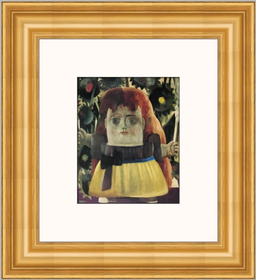 Fernando Botero Girl Lost In Garden Framed Print 22x20 Surrealism (1 of 2)