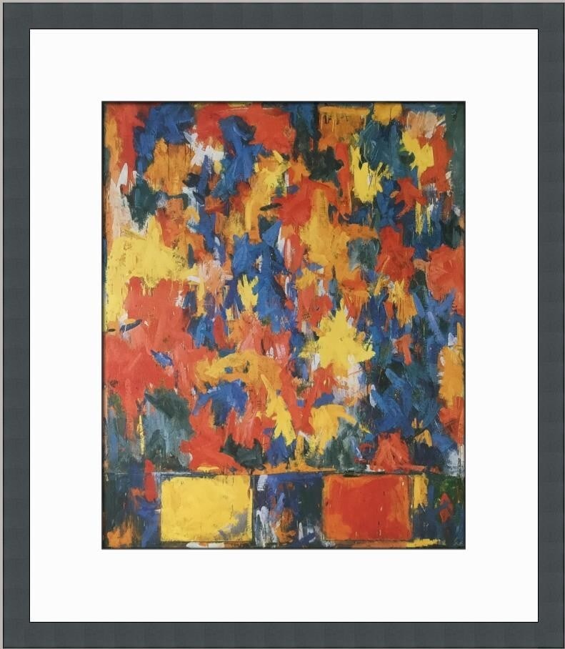 Jasper Johns Highway Custom Framed Lithograph Art Print: Jasper Johns Highway Custom Framed Lithograph Art Print Presenting a stunning custom framed print titled "Highway" by renowned artist Jasper Johns. This medium-sized print, produced in 2000, showcases