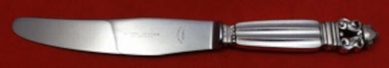 Georg Jensen Acorn Sterling Silver Luncheon Knife 8 1/8 inches (1 of 2)
