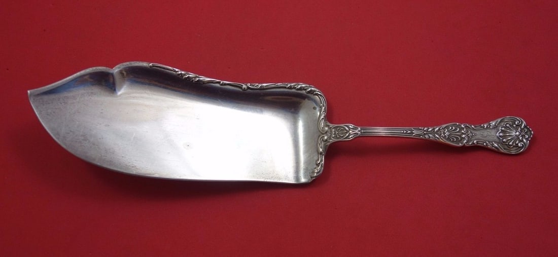 Gorham King George Sterling Silver Fish Server 11 Inch Monogrammed: Gorham King George Sterling Silver Fish Server 11 Inch Monogrammed This exquisite King George fish server by Gorham is crafted from high-quality sterling silver and measures 11 inches in length. It fe