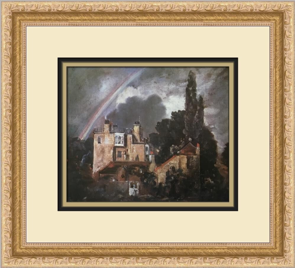 John Constable The Grove At Hampstead Custom Framed Print 14x13: John Constable The Grove At Hampstead Custom Framed Print 14x13 This stunning custom framed print features John Constable's beloved artwork, "The Grove At Hampstead." Created in 1972, this medium-size