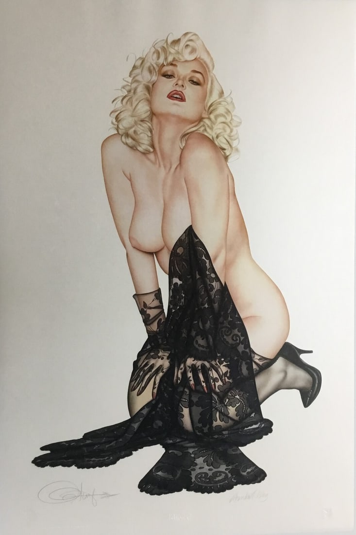 Olivia De Berardinis Rhonda Ridley Smoothies Signed Limited Edition Serigraph Print: Olivia De Berardinis Rhonda Ridley Smoothies Signed Limited Edition Serigraph Print This captivating limited edition serigraph titled "Smoothies" is a striking portrayal by artist Olivia De Berardinis