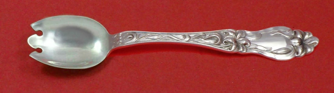 Frank Whiting Lily Sterling Silver Dessert Fork Custom Made 6": Frank Whiting Lily Sterling Silver Dessert Fork Custom Made 6" This exquisite ice cream or dessert fork is crafted from sterling silver and is custom made in the elegant 'Lily' pattern by Frank Whitin