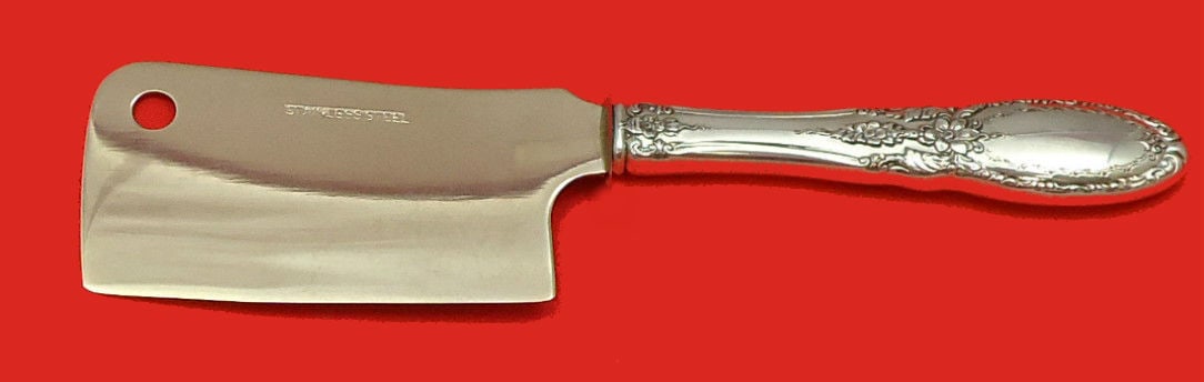 Towle Old Mirror Sterling Silver Cheese Cleaver Custom Made 6.5": Towle Old Mirror Sterling Silver Cheese Cleaver Custom Made 6.5" This exquisite cheese cleaver features the elegant Old Mirror pattern by Towle, crafted from high-quality sterling silver. Designed for