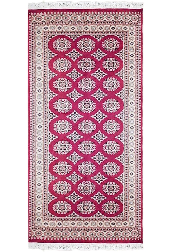Hand-Knotted 2.11 x 5.2 Red Jaldar Bokhara Rug Premium Wool: Hand-Knotted 2.11 x 5.2 Red Jaldar Bokhara Rug Premium Wool Free continental US Shipping Transform your living space with this stunning 2.11 x 5.2 Red Jaldar Hand-knotted Bokhara Rug. Crafted by skill