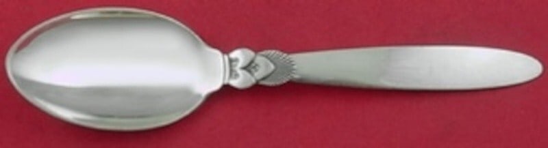 Georg Jensen Cactus Sterling Silver Dinner Spoon 7 7/8 Inch Art Deco: Georg Jensen Cactus Sterling Silver Dinner Spoon 7 7/8 Inch Art Deco This exquisite dinner spoon is part of the renowned Cactus pattern by Georg Jensen, crafted in sterling silver. Measuring 7 7/8 inc