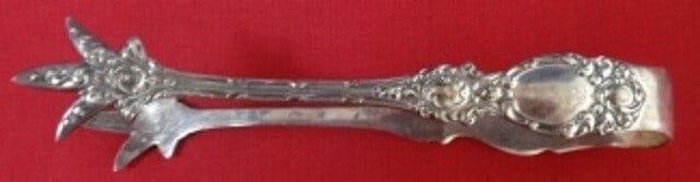 Wallace Lucerne Sterling Silver Sugar Tong 4 1/4" Serving Piece: Wallace Lucerne Sterling Silver Sugar Tong 4 1/4" Serving Piece Add a touch of elegance to your serving collection with this Lucerne pattern sugar tong by Wallace. Crafted from sterling silver, this e