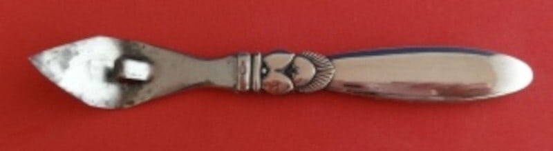 Georg Jensen Cactus Sterling Silver 5" Bottle Opener Art Deco Design: Georg Jensen Cactus Sterling Silver 5" Bottle Opener Art Deco Design This exquisite bottle opener from Georg Jensen features the iconic Cactus pattern, designed by renowned sculptor Gundolph Albertus