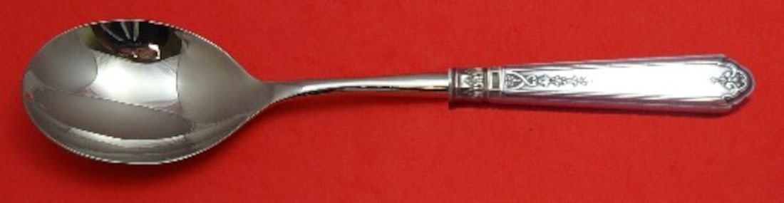 Durgin Princess Patricia Sterling Silver Casserole Spoon 11 1/4 Inch (1 of 2)