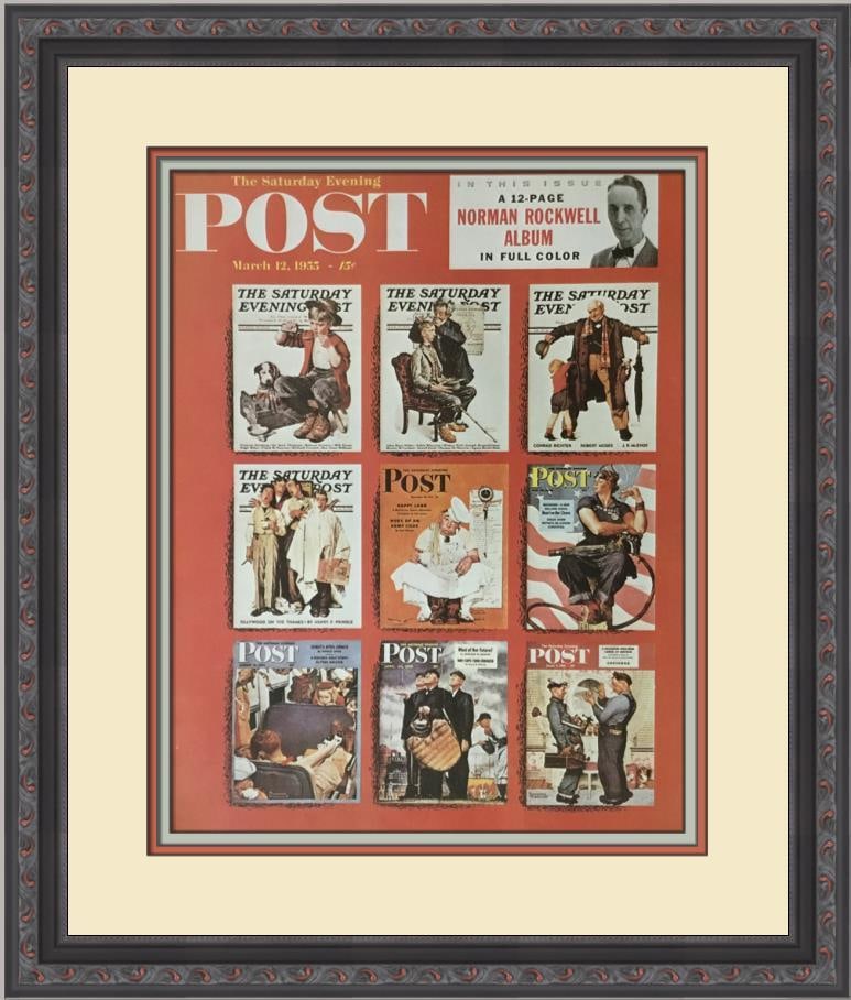 Norman Rockwell Rockwell Revisited Custom Framed Offset Lithograph 1976 (1 of 2)