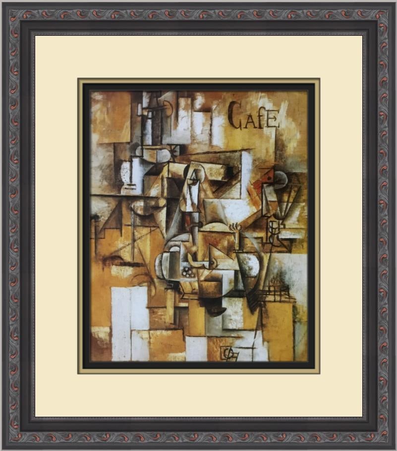 Pablo Picasso Dove with Green Pears Framed Print 16 x 14 Abstract Art: Pablo Picasso Dove with Green Pears Framed Print 16 x 14 Abstract Art This stunning custom framed print features Pablo Picasso's iconic artwork, "Dove with Green Pears," showcasing his unique style th