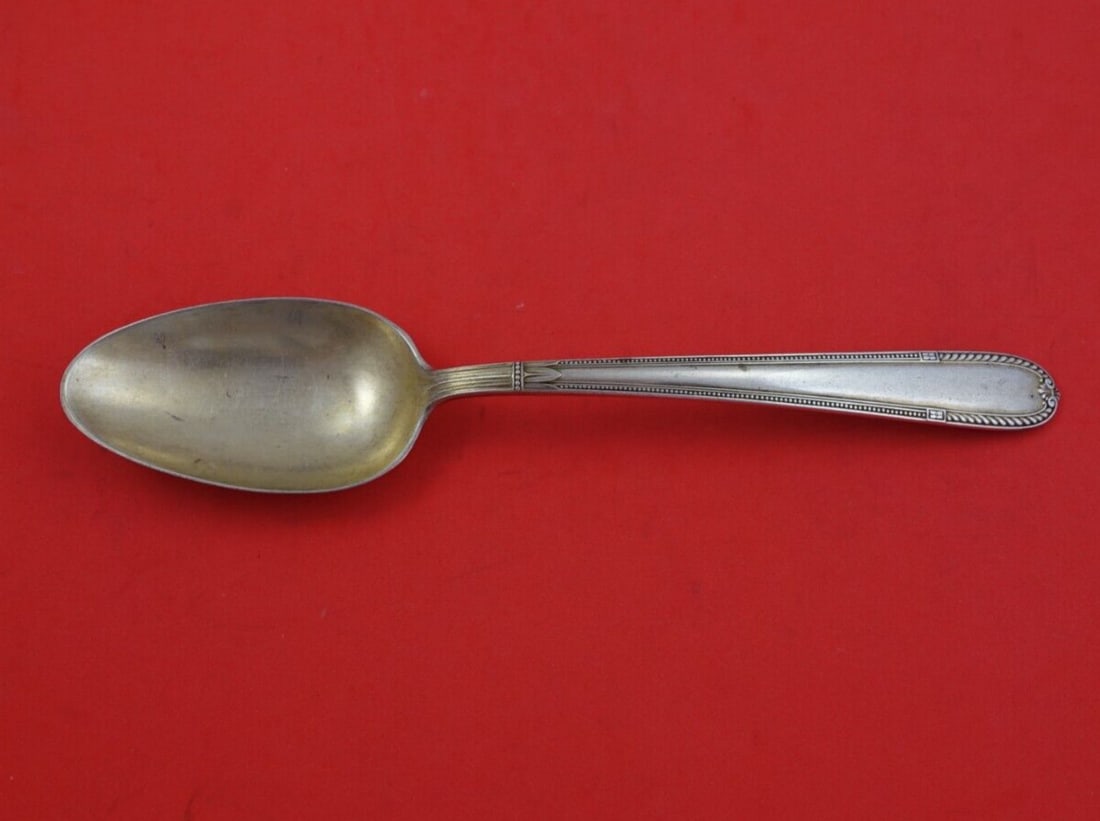 Alvin Miss Alvin Sterling Silver Serving Spoon 8.5 Inch Heirloom: Alvin Miss Alvin Sterling Silver Serving Spoon 8.5 Inch Heirloom Presenting a stunning serving spoon from the Miss Alvin pattern by Alvin, crafted from high-quality sterling silver (.925). This elegan
