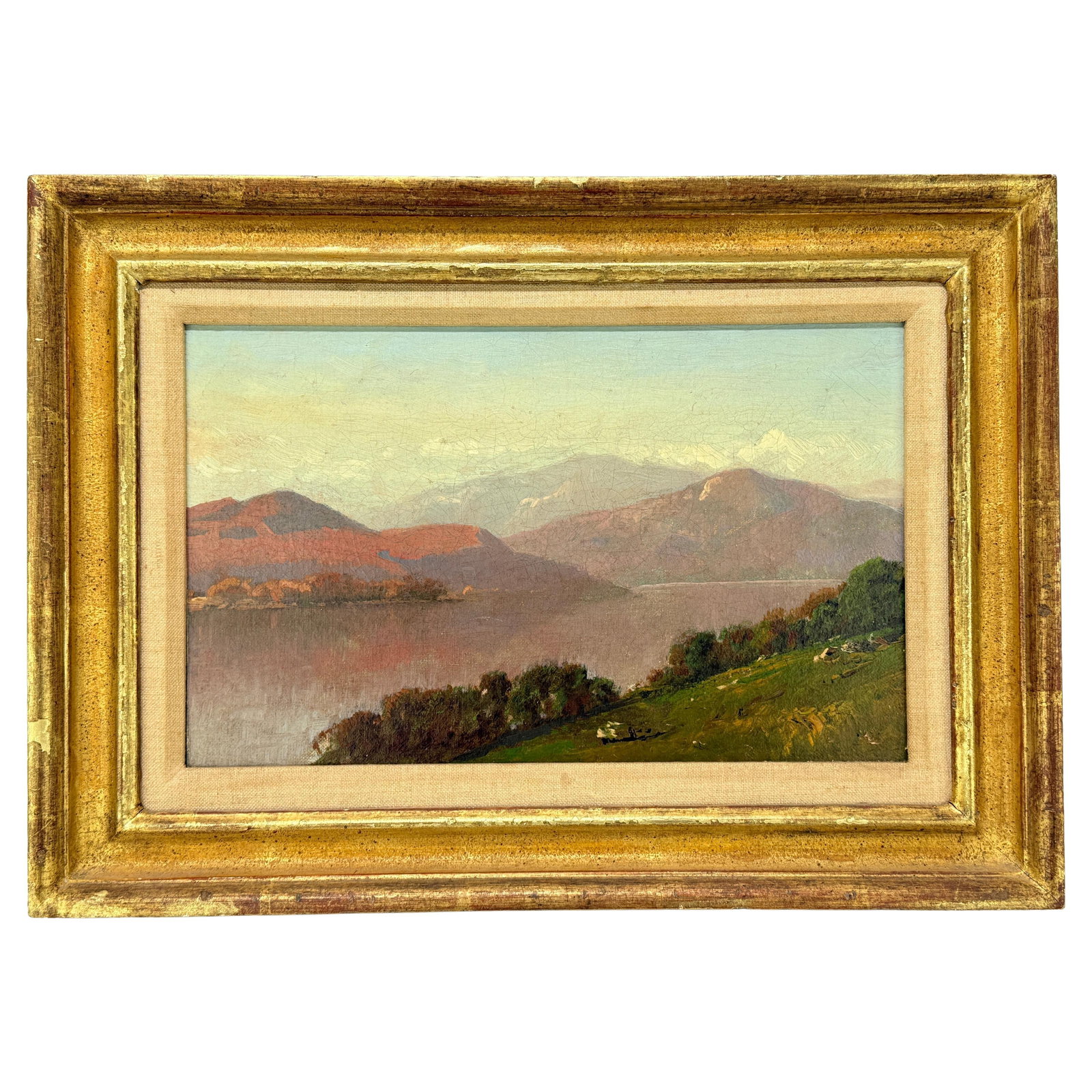 John Bunyan Bristol A Berkshire Landscape 19th Century Oil on Canvas: John Bunyan Bristol A Berkshire Landscape 19th Century Oil on Canvas Experience the beauty of the American countryside with "A Berkshire Landscape," an exquisite oil on canvas by John Bunyan Bristol,