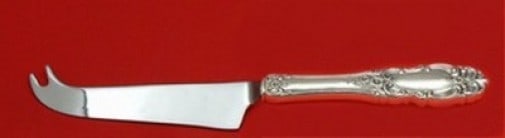 Towle Grand Duchess Sterling Silver Cheese Knife 8 1/4" with Pick: Towle Grand Duchess Sterling Silver Cheese Knife 8 1/4" with Pick Introducing the Grand Duchess Cheese Knife by Towle, a stunning piece crafted from sterling silver. This elegant knife features a gent