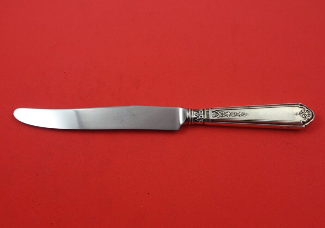 Durgin Princess Patricia Sterling Silver Regular Knife 8 3/4": Durgin Princess Patricia Sterling Silver Regular Knife 8 3/4" This stunning regular knife features the elegant Princess Patricia pattern by Durgin-Gorham. Crafted from high-quality sterling silver, it