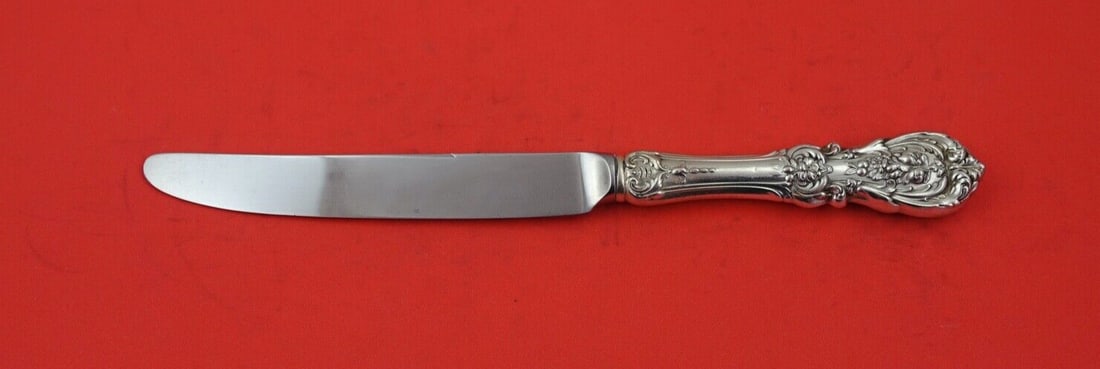 Reed and Barton Francis I Sterling Silver Knife 9 1/4": Reed and Barton Francis I Sterling Silver Knife 9 1/4" This exquisite knife is part of the renowned Francis I pattern by Reed and Barton, crafted from sterling silver with a stainless steel blade. Mea