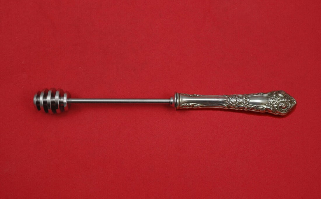Reed & Barton French Renaissance Sterling Silver Honey Dipper 8 5/8 Custom Serving Piece: Reed & Barton French Renaissance Sterling Silver Honey Dipper 8 5/8 Custom Serving Piece Elevate your dining experience with this exquisite honey dipper from Reed & Barton, featuring the elegant Frenc