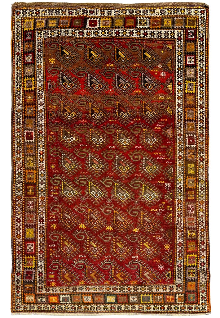4'7 x 7' Handcrafted Kazak Rug Multi Color Elegant Design: 4'7 x 7' Handcrafted Kazak Rug Multi Color Elegant Design Free continental US Shipping Elevate your home decor with this stunning 4' 7" x 7' Traditional All Over Pattern Kazak Rug. Handwoven in the tr