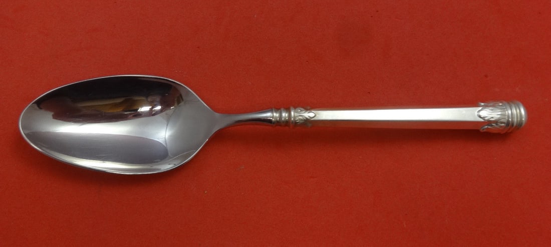 Wallace Olympia Sterling Silver Serving Spoon 8.5 Inch Hollow Handle: Wallace Olympia Sterling Silver Serving Spoon 8.5 Inch Hollow Handle This Olympia serving spoon from Wallace is crafted from sterling silver with a hollow handle and features a stainless implement. Me