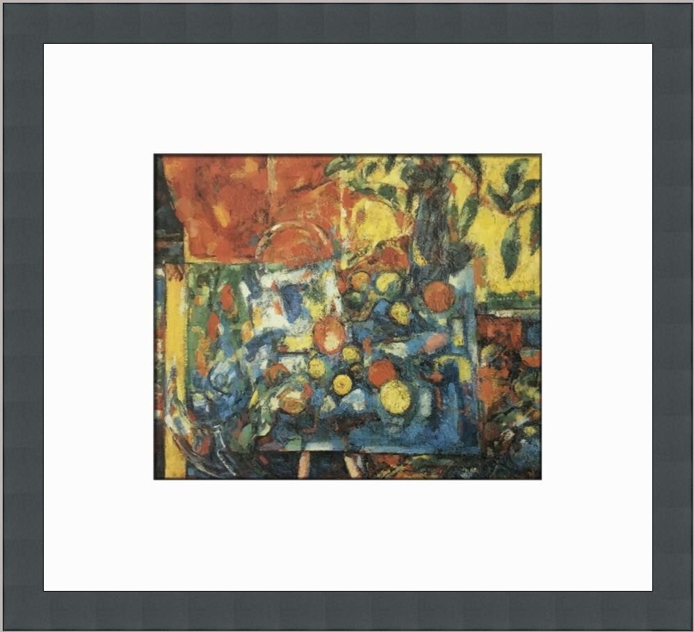 Hans Hoffman Apples Custom Framed Print 12 x 13 Impressionism 1990: Hans Hoffman Apples Custom Framed Print 12 x 13 Impressionism 1990 This stunning custom framed print by Hans Hoffman features the captivating title "Apples," created in 1990. The artwork exemplifies a