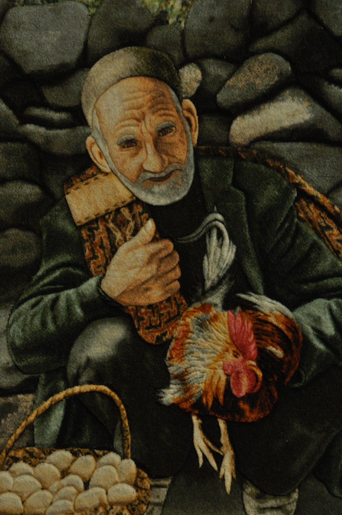 3' x 4' Framed Multi Color Persian Ghom Rug: 3' x 4' Framed Multi Color Persian Ghom Rug Free continental US Shipping Enhance your space with this stunning 3' x 4' Multi Color High End Framed Pictorial Persian Ghom rug, showcasing exquisite craf