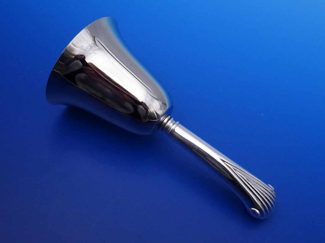 Tuttle Onslow Sterling Silver Custom Dinner Bell 6 5/8 Inch (1 of 6)