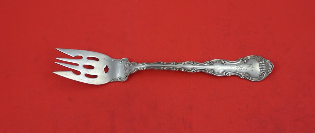 Gorham Strasbourg Sterling Silver Fish Fork 6 3/4 inch Pierced Design (1 of 2)