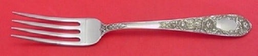 Kirk Rose Sterling Silver Fork 7 3/8 Floral Design Flatware (1 of 2)