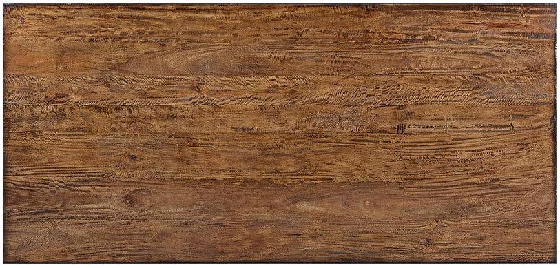 Swedish Gustavian Dining Table Solid Wood Rustic Pecan 84-Inch (1 of 4)