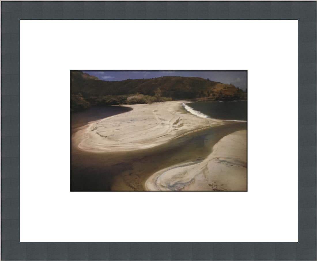 Ansel Adams Wainiha Bay Framed Print 11 x 13 Landscape Art (1 of 2)