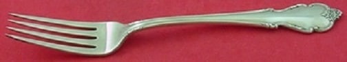 International Sterling Silver Fork Breton Rose Pattern 7 1/4 Inches (1 of 1)