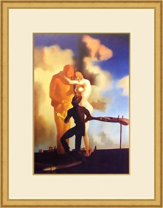 Salvador Dali Meditation on the Harp Custom Framed Surrealist Print: Salvador Dali Meditation on the Harp Custom Framed Surrealist Print This exquisite custom framed print features Salvador Dali's "Meditation on the Harp," a stunning representation of surrealism. Creat