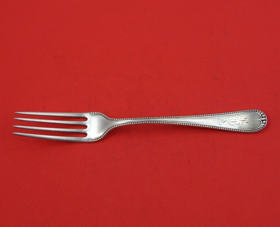 Gorham Newcastle Sterling Silver Dessert Fork 4-Tine 6 1/4 Inches (1 of 3)