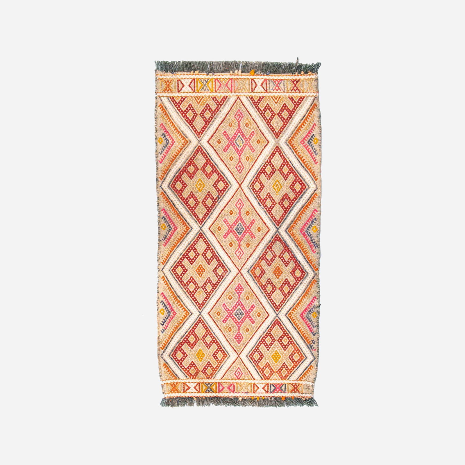 Authentic Handmade Cicim Wool Kilim 23.6 x 35.4 Inches (1 of 8)