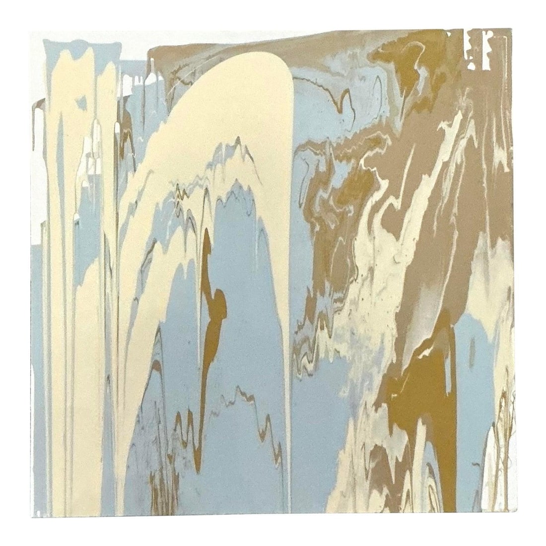 Abstract Modern Oil Painting on Canvas 36 x 36 Boho Style Original Artwork: Abstract Modern Oil Painting on Canvas 36 x 36 Boho Style Original Artwork This original oil on canvas showcases a dynamic abstract composition created with a pour painting technique, featuring flowin