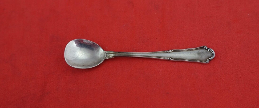 Buccellati Savoy Sterling Silver Salt Spoon 2 7/8 Inch (1 of 2)