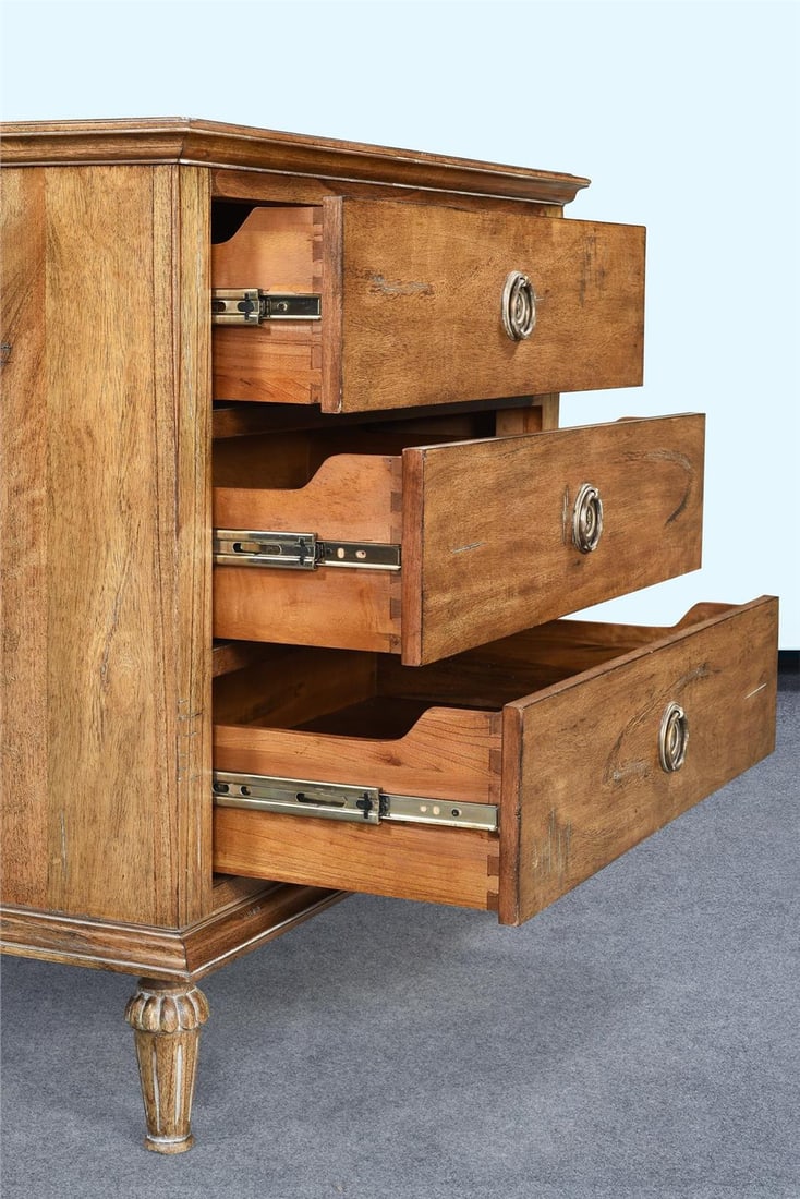 Milano Nightstand Beachwood Finish 30H 32W 19D (1 of 6)