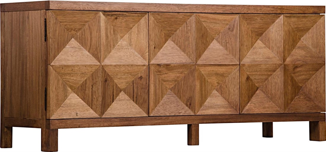 Noir Quadrant Dark Walnut French Style Sideboard 76" (1 of 3)