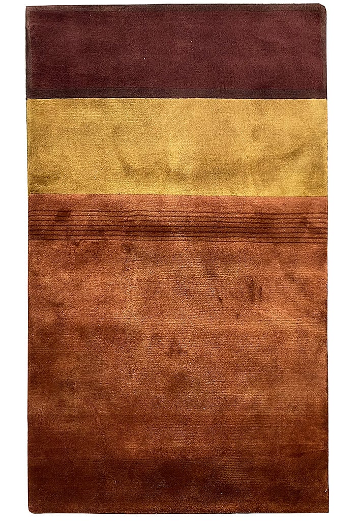 3 x 5 Handmade Contemporary Area Rug Soft Silky Wool Nepal (1 of 8)